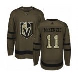 Adidas Vegas Golden Knights #11 Curtis McKenzie Authentic Green Salute to Service NHL Jersey