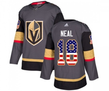 Adidas Vegas Golden Knights #18 James Neal Authentic Gray USA Flag Fashion NHL Jersey