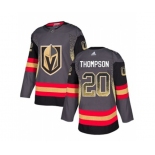 Adidas Vegas Golden Knights #20 Paul Thompson Authentic Black Drift Fashion NHL Jersey