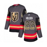 Adidas Vegas Golden Knights #22 Nick Holden Authentic Black Drift Fashion NHL Jersey