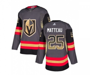 Adidas Vegas Golden Knights #25 Stefan Matteau Authentic Black Drift Fashion NHL Jersey