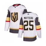 Adidas Vegas Golden Knights #25 Stefan Matteau Authentic White Away NHL Jersey