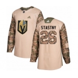 Adidas Vegas Golden Knights #26 Paul Stastny Authentic Camo Veterans Day Practice NHL Jersey