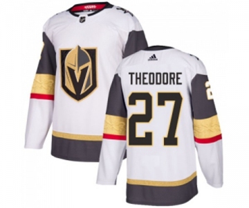 Adidas Vegas Golden Knights #27 Shea Theodore Authentic White Away NHL Jersey