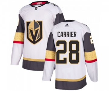 Adidas Vegas Golden Knights #28 William Carrier Authentic White Away NHL Jersey