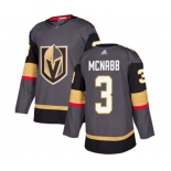 Adidas Vegas Golden Knights #3 Brayden McNabb Authentic Gray Home NHL Jersey