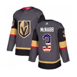 Adidas Vegas Golden Knights #3 Brayden McNabb Authentic Gray USA Flag Fashion NHL Jersey