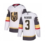 Adidas Vegas Golden Knights #3 Brayden McNabb Authentic White Away NHL Jersey