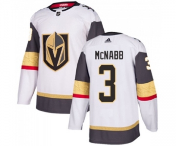 Adidas Vegas Golden Knights #3 Brayden McNabb Authentic White Away NHL Jersey