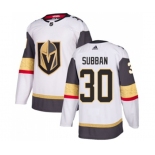 Adidas Vegas Golden Knights #30 Malcolm Subban Authentic White Away NHL Jersey