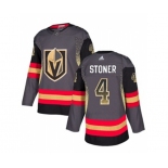 Adidas Vegas Golden Knights #4 Clayton Stoner Authentic Black Drift Fashion NHL Jersey