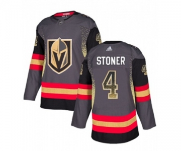 Adidas Vegas Golden Knights #4 Clayton Stoner Authentic Black Drift Fashion NHL Jersey