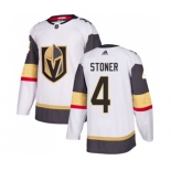 Adidas Vegas Golden Knights #4 Clayton Stoner Authentic White Away NHL Jersey