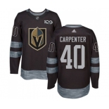 Adidas Vegas Golden Knights #40 Ryan Carpenter Authentic Black 1917-2017 100th Anniversary NHL Jersey