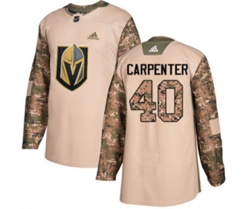 Adidas Vegas Golden Knights #40 Ryan Carpenter Authentic Camo Veterans Day Practice NHL Jersey