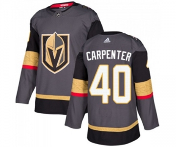 Adidas Vegas Golden Knights #40 Ryan Carpenter Authentic Gray Home NHL Jersey