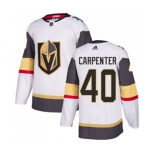 Adidas Vegas Golden Knights #40 Ryan Carpenter Authentic White Away NHL Jersey