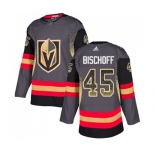 Adidas Vegas Golden Knights #45 Jake Bischoff Authentic Black Drift Fashion NHL Jersey