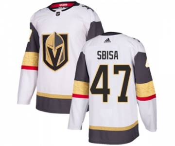 Adidas Vegas Golden Knights #47 Luca Sbisa Authentic White Away NHL Jersey