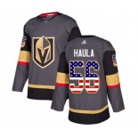 Adidas Vegas Golden Knights #56 Erik Haula Authentic Gray USA Flag Fashion NHL Jersey