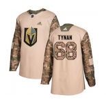 Adidas Vegas Golden Knights #68 T.J. Tynan Authentic Camo Veterans Day Practice NHL Jersey