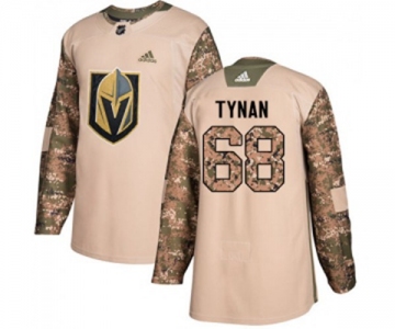 Adidas Vegas Golden Knights #68 T.J. Tynan Authentic Camo Veterans Day Practice NHL Jersey