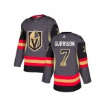 Adidas Vegas Golden Knights #7 Jason Garrison Authentic Black Drift Fashion NHL Jersey