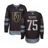 Adidas Vegas Golden Knights #75 Ryan Reaves Authentic Black 1917-2017 100th Anniversary NHL Jersey