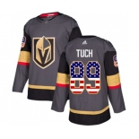 Adidas Vegas Golden Knights #89 Alex Tuch Authentic Gray USA Flag Fashion NHL Jersey