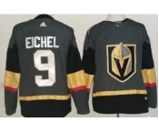 Adidas Vegas Golden Knights #9 Jack Eichel Grey Home Authentic Stitched NHL Jersey