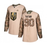 Adidas Vegas Golden Knights #90 Tomas Tatar Authentic Camo Veterans Day Practice NHL Jersey