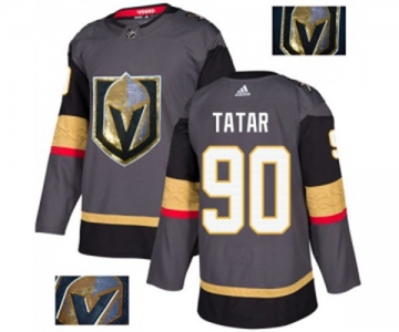 Adidas Vegas Golden Knights #90 Tomas Tatar Authentic Gray Fashion Gold NHL Jersey