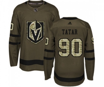 Adidas Vegas Golden Knights #90 Tomas Tatar Authentic Green Salute to Service NHL Jersey