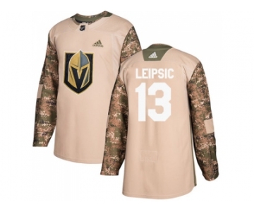 Men Adidas Vegas Golden Knights #13 Brendan Leipsic Camo Authentic 2017 Veterans Day Stitched NHL Jersey