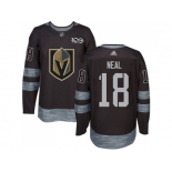 Men Adidas Vegas Golden Knights #18 James Neal Black 1917-2017 100th Anniversary Stitched NHL Jersey