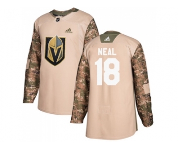 Men Adidas Vegas Golden Knights #18 James Neal Camo Authentic 2017 Veterans Day Stitched NHL Jersey