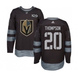 Men Adidas Vegas Golden Knights #20 Paul Thompson Authentic Black 1917-2017 100th Anniversary NHL Jersey