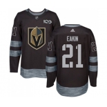 Men Adidas Vegas Golden Knights #21 Cody Eakin Authentic Black 1917-2017 100th Anniversary NHL Jersey