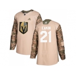 Men Adidas Vegas Golden Knights #21 Cody Eakin Camo Authentic 2017 Veterans Day Stitched NHL Jersey