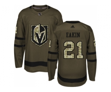 Men Adidas Vegas Golden Knights #21 Cody Eakin Green Salute to Service Stitched NHL Jersey