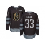 Men Adidas Vegas Golden Knights #33 Maxime Lagace Black 1917-2017 100th Anniversary Stitched NHL Jersey