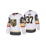 Men Adidas Vegas Golden Knights #37 Reid Duke Authentic White Home NHL Jersey