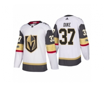 Men Adidas Vegas Golden Knights #37 Reid Duke Authentic White Home NHL Jersey