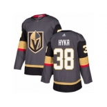 Men Adidas Vegas Golden Knights #38 Tomas Hyka Authentic Gray Home NHL Jersey