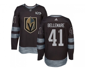 Men Adidas Vegas Golden Knights #41 Pierre-Edouard Bellemare Authentic Black 1917-2017 100th Anniversary NHL Jersey