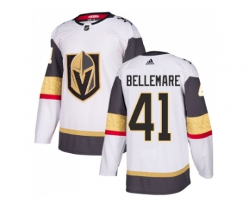 Men Adidas Vegas Golden Knights #41 Pierre-Edouard Bellemare Authentic White Away NHL Jersey