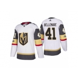 Men Adidas Vegas Golden Knights #41 Pierre-Edouard Bellemare Authentic White Home NHL Jersey