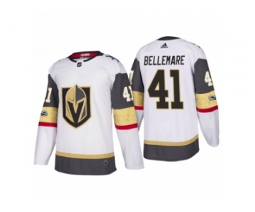 Men Adidas Vegas Golden Knights #41 Pierre-Edouard Bellemare Authentic White Home NHL Jersey