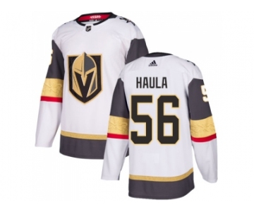 Men Adidas Vegas Golden Knights #56 Erik Haula White Road Authentic Stitched NHL Jersey