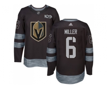 Men Adidas Vegas Golden Knights #6 Colin Miller Black 1917-2017 100th Anniversary Stitched NHL Jersey